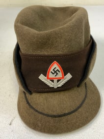 GERMANY THIRD REICH RAD LABOR SERVICE EM/NCO ROBIN HOOD STYLE HAT