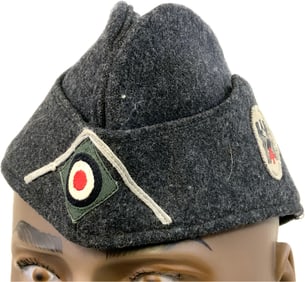 GERMANY THIRD REICH RED CROSS DRK EM/NCO M38 OVERSEAS CAP