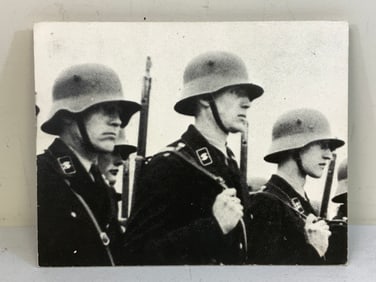 GERMAN SS SOLDIERS MARCHING WALL ART
