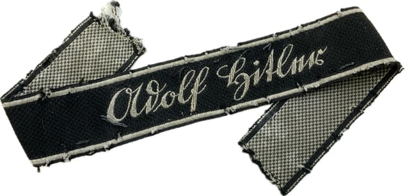 WWII GERMAN WAFFEN SS "ADOLF HITLER" CUFFTITLE