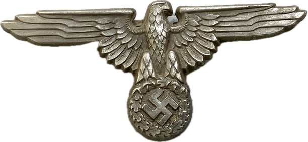 GERMAN SS VISOR CAP METAL EAGLE INSIGNIA