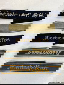 WWII GERMAN MILITARY ARMY NAVY LUFTWAFFE CUFFTITLE LOT