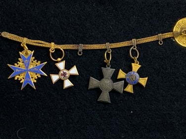 IMPERIAL GERMAN MINIATURE ORDERS CHAIN GODET & SOHN BERLIN