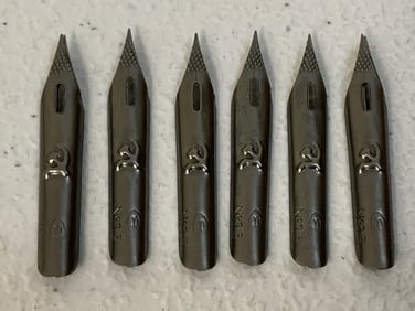 USSR SOVIET INK PEN NIBS TIPS HAMMER AND SICLE MARKED