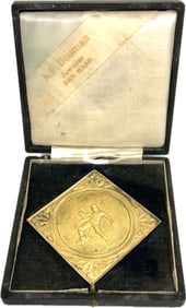 HOLLAND DUTCH 1933 SPORT COMMEMORATIVE PLAQUE CASED