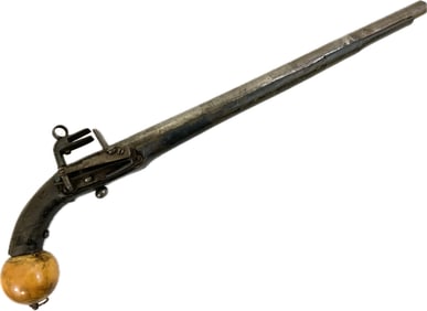 ANTIQUE RUSSIAN CAUCASIAN MIQUELET PISTOL CIRCASSIAN