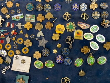 USA AMERICAN BOY AND GIRL SCOUTS PINS AND BADGES