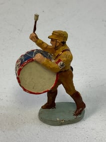 GERMAN NAZI PERIOD LINEOL / ELASTOLIN TOY SOLDIER SA DRUMMER