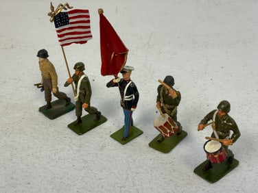 LOT OF PAINTED LEAD TOY SOLDIERS AMERICANS