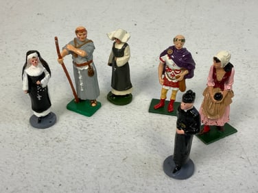 LOT OF PAINTED LEAD TOY FIGURES