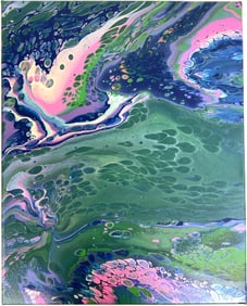 CRYSTAL SHELVEN "DOVE SONG" ACRYLIC PAINTING ON CANVAS ORIGINAL ARTWORK