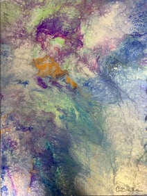 CRYSTAL SHELVEN "DARK & LIGHT " ACRYLIC PAINTING ON CANVAS ORIGINAL ARTWORK