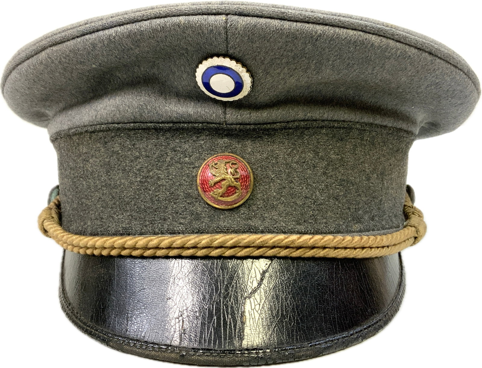 WWII FINNISH OFFICER VISOR HAT: WWII FINNISH OFFICER VISOR HAT. VERY GOOD CONDITION. RARE HAT TO FIND.