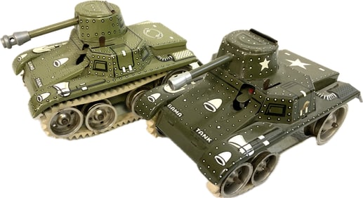 VINTAGE TIN TOY GAMA TANK WEST GERMAN MADE LOT OF