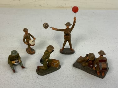 GERMAN NAZI PERIOD LINEOL / ELASTOLIN TOY SOLDIERS BRITISH ARMY