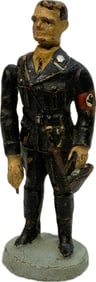GERMAN NAZI PERIOD LINEOL / ELASTOLIN TOY RUDOLF HESS IN SS UNIFORM