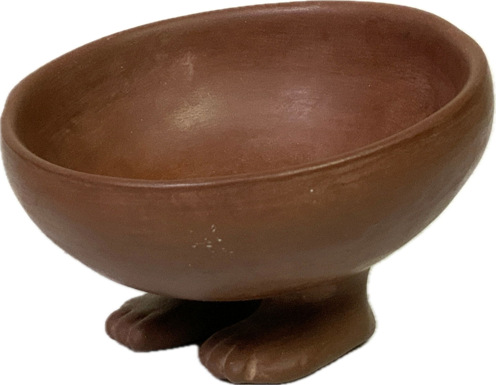 EGYPTIAN PREHISTORIC FOOT BOWL HANDMADE REPRODUCTION (1 of 6)