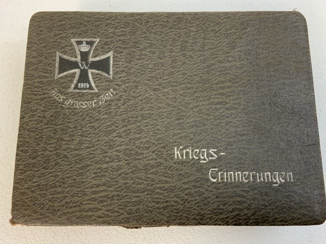 WWI GERMAN POSTCARDS AND MAP INSIDE THE BOX WITH IRON CROSS 1914 ON THE LID: WWI GERMAN POSTCARD LOT INSIDE THE BOX WITH IRON CROSS 1914 ON THE LID. NICE GROUP OF POSTCARD AND SONG BOOK ALONG WITH OLD MAP . BOX IN IN REALLY NICE CONDITION 9 1/2 X 7 X 2 1/2 . INTERESTING POSTCA