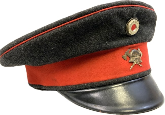 IMPERIAL GERMAN FIREMEN OFFICIAL VISOR HAT - 4