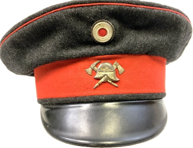 IMPERIAL GERMAN FIREMEN OFFICIAL VISOR HAT - 5