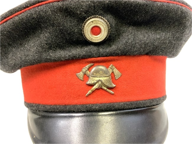IMPERIAL GERMAN FIREMEN OFFICIAL VISOR HAT - 6
