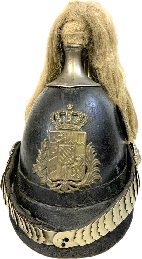 ANTIQUE IMPERIAL GERMANY BAVARIAN CAVALRY HELMET (1 of 9)