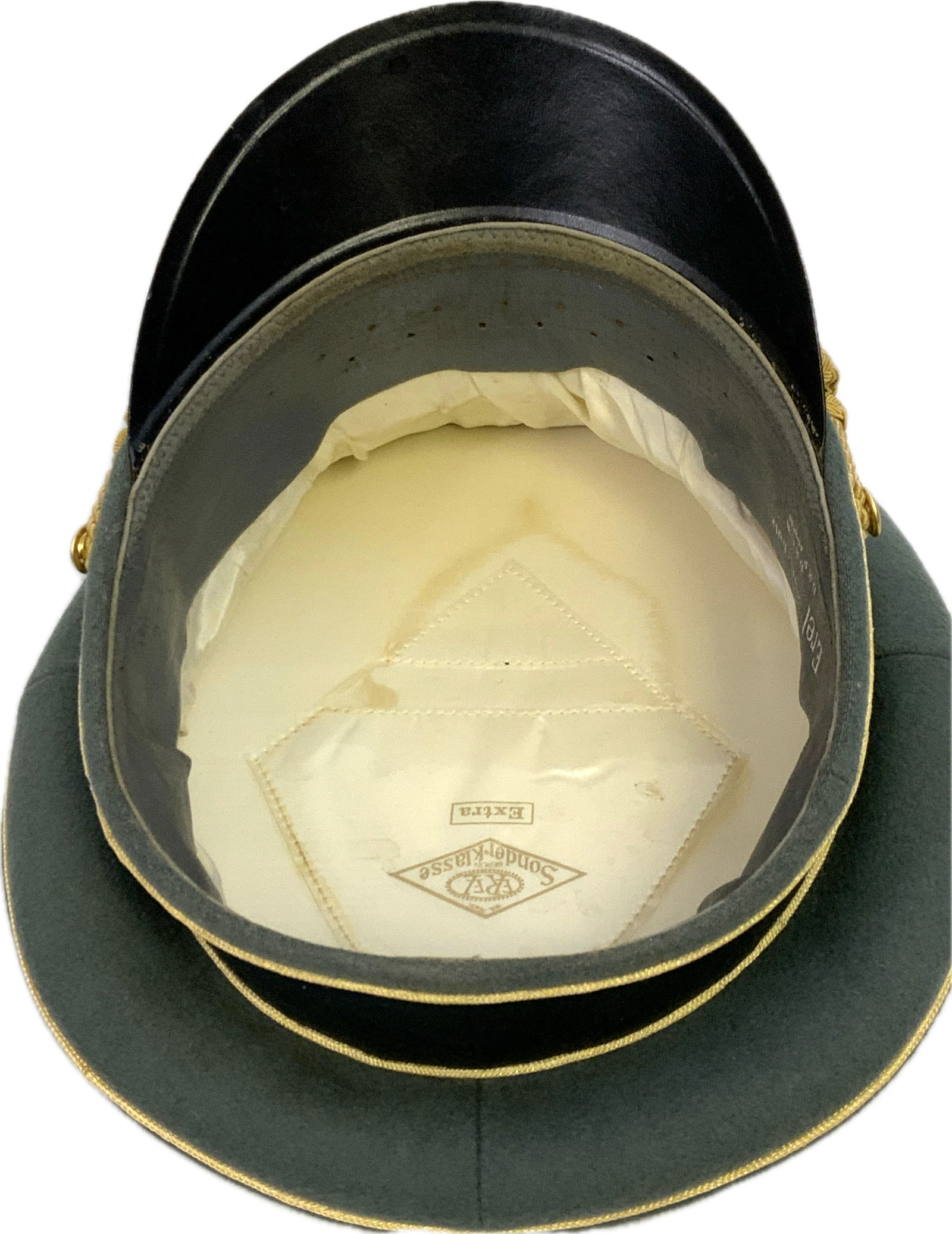 WWII GERMAN ARMY GENERAL VISOR CAP HAT - 8