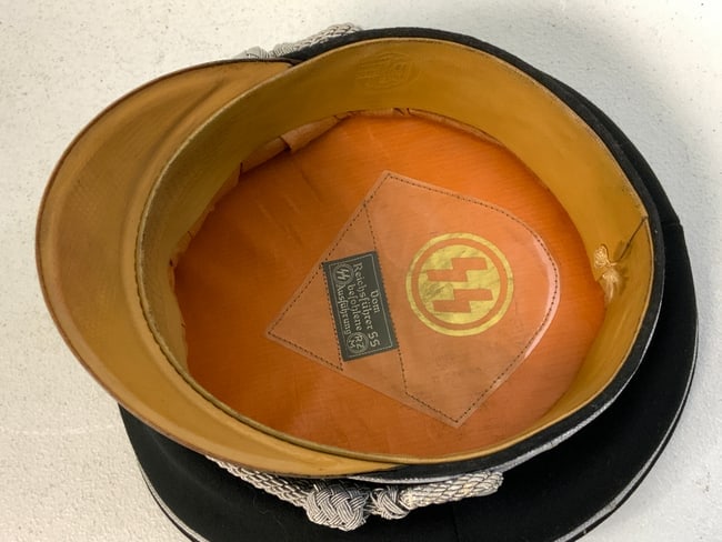 GERMANY THIRD REICH ALLGEMEINE SS GENERAL VISOR HAT - 6