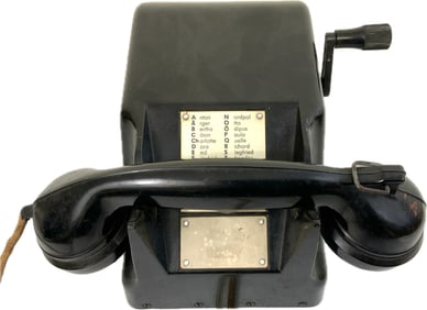 WWII GERMAN MILITARY BAKELITE BUNKER FIELD PHONE