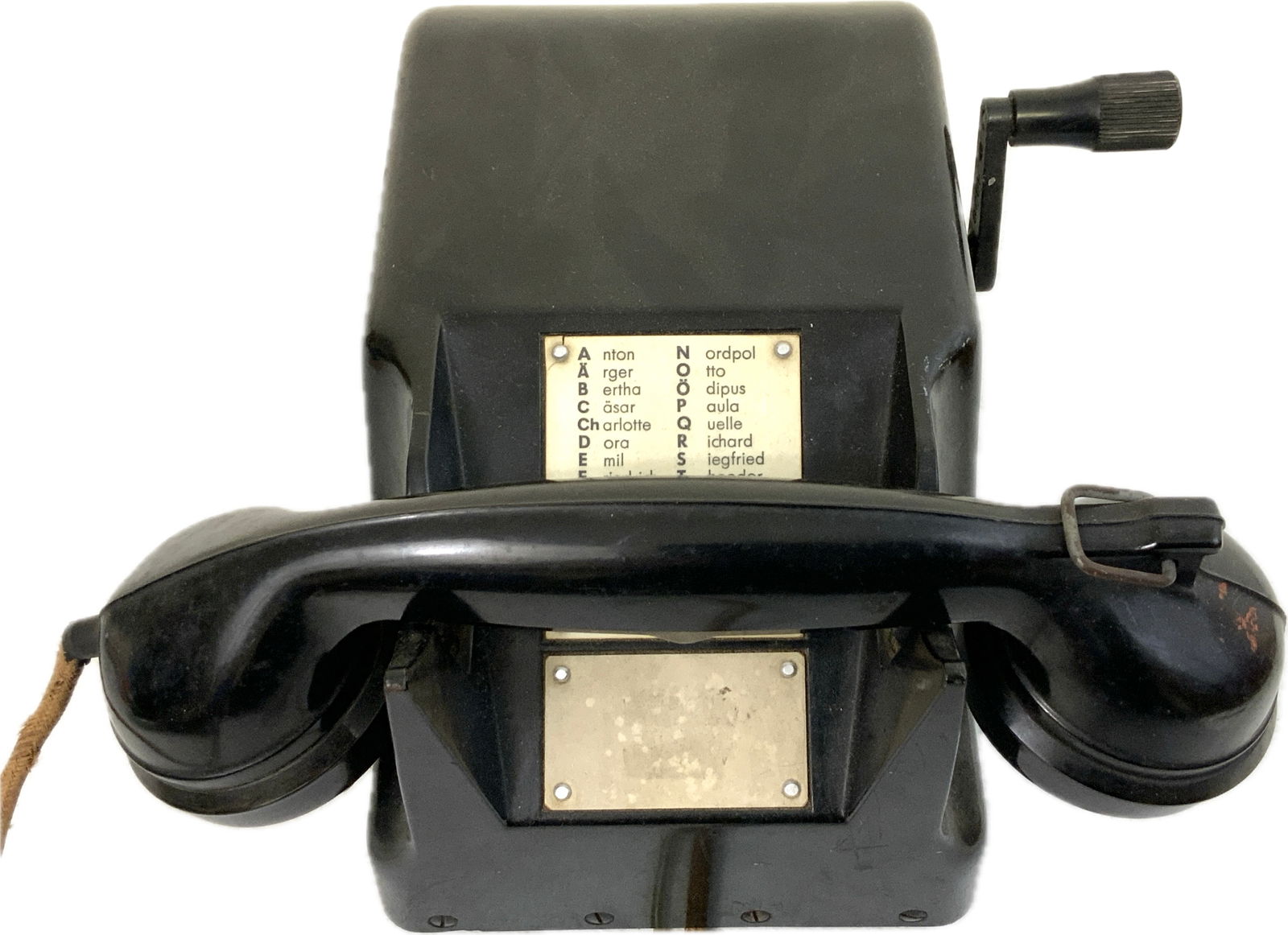 WWII GERMAN MILITARY BAKELITE BUNKER FIELD PHONE (1 of 9)