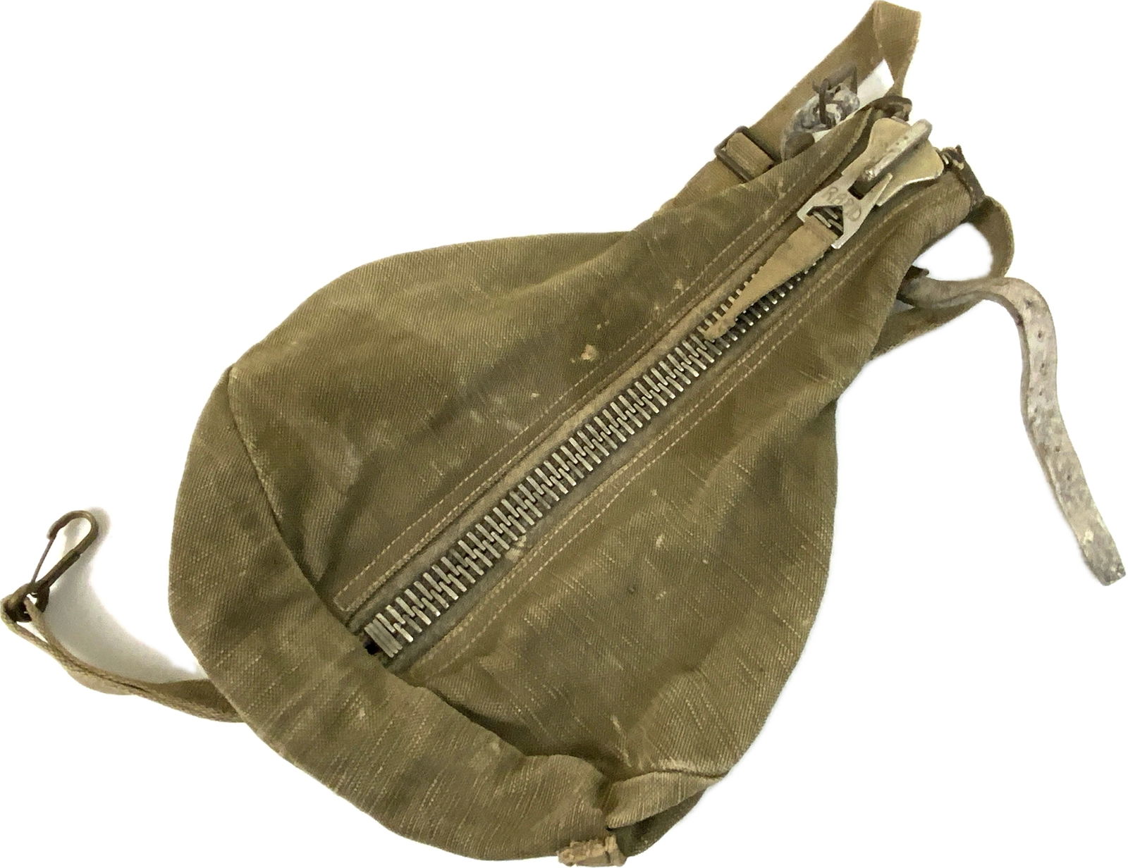 WWII GERMAN RAPID ZIPPER HEAVY EQUIPMENT CANVAS BAG (1 of 8)