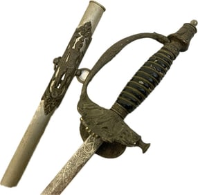 ANTIQUE US FRATERNAL MASONIC DRESS AND CEREMONIAL SWORD