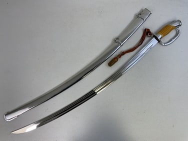 USSR WWII SOVIET GENERAL MARSHAL PARADE M1940 SHASHKA SWORD COMPLETE WITH KNOT AND BELT  All Images