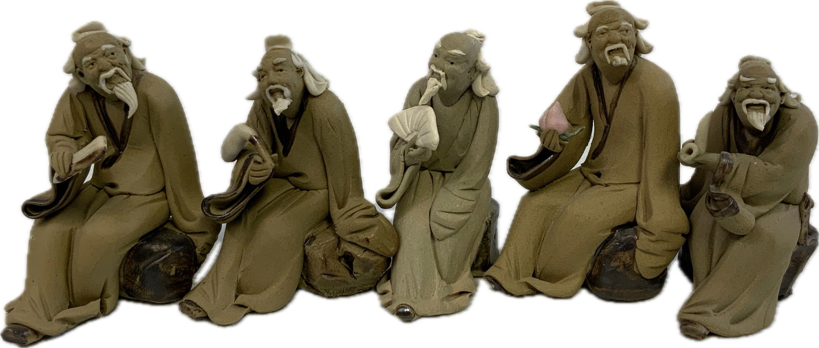 JAPAN VINTAGE TRADITIONAL CLAY FIGURINES (1 of 4)