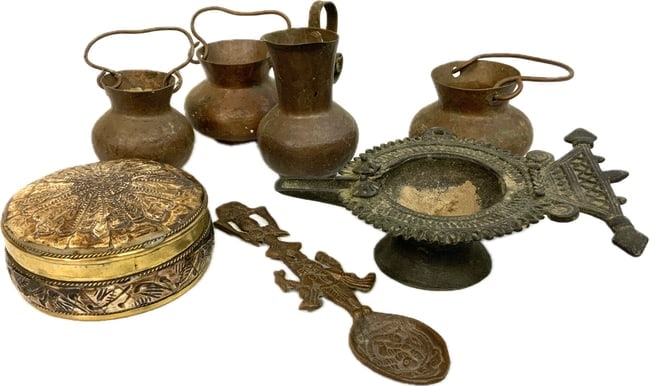 NEPAL BUDDHIST ALTAR ACCESSORIES (1 of 4)