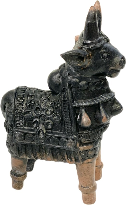 INDIAN SUBCONTINENT KATHAKALI ZOOMORPHIC ANIMAL WITH OFFERINGS (1 of 5)