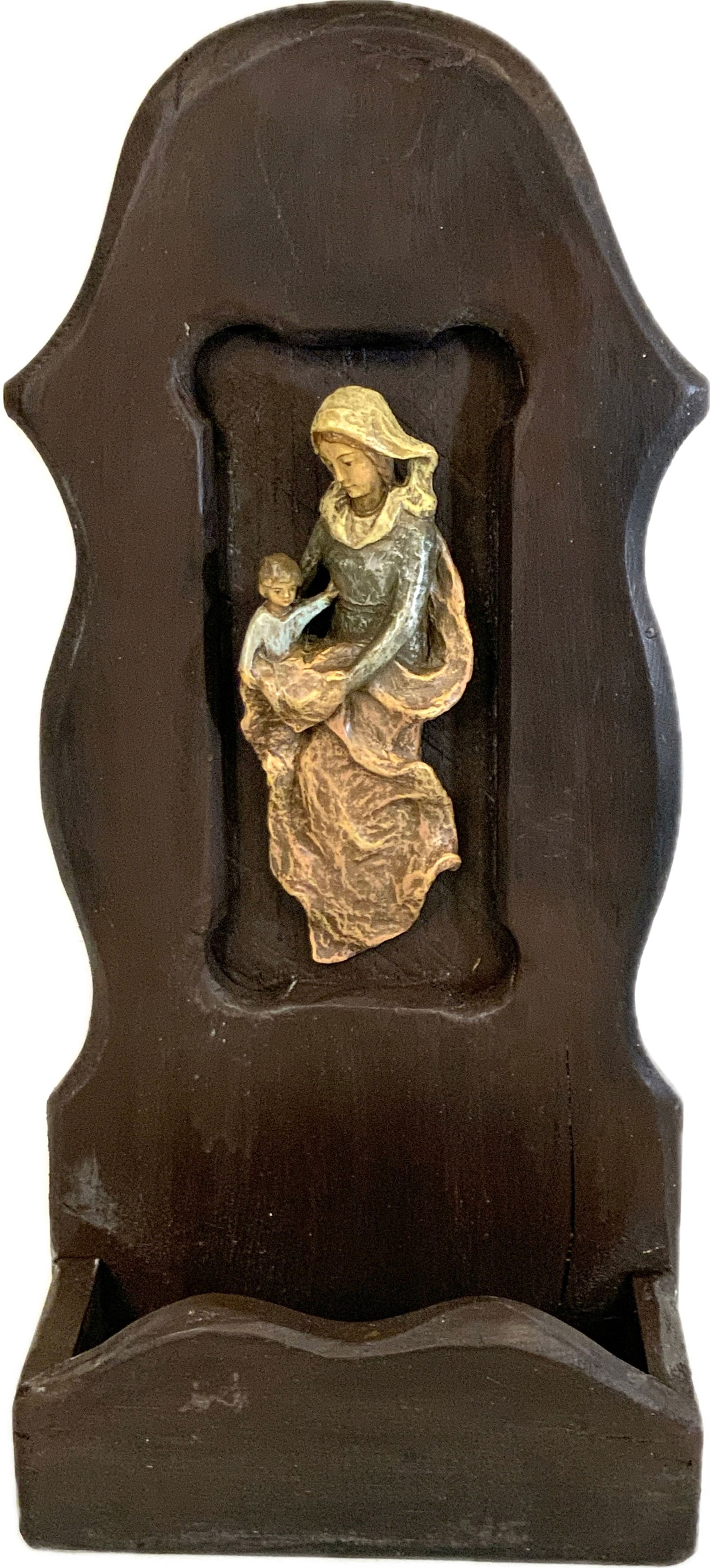 MADONNA AND INFANT JESUS WALL SHRINE (1 of 4)