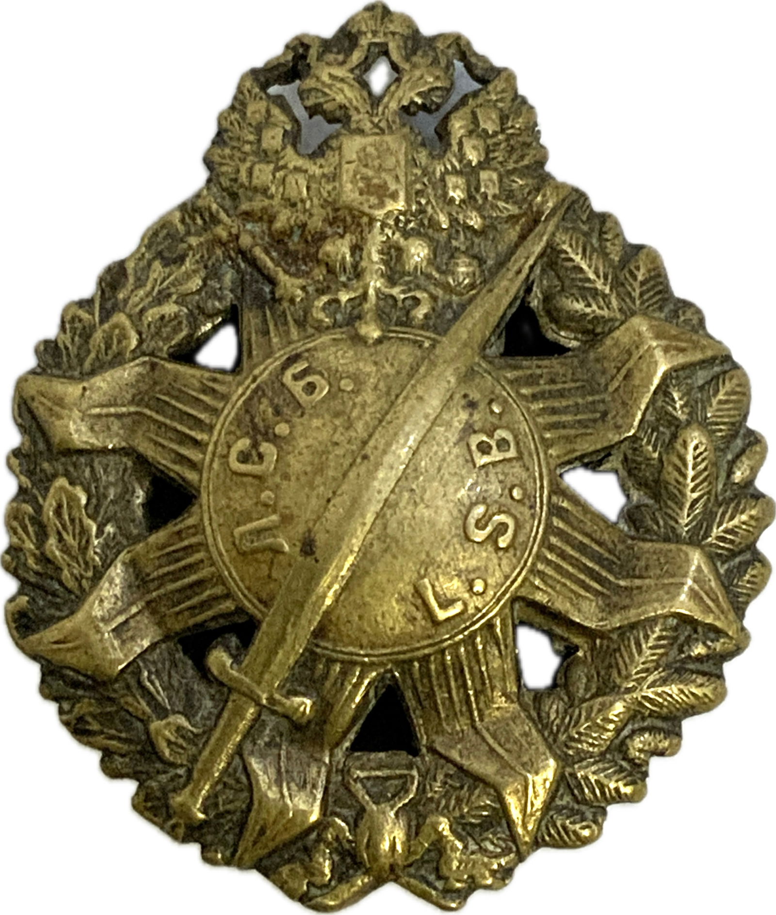 IMPERIAL RUSSIA WWI 1916 LATVIAN RIFLE REGIMENT SNIPER BADGE (1 of 2)