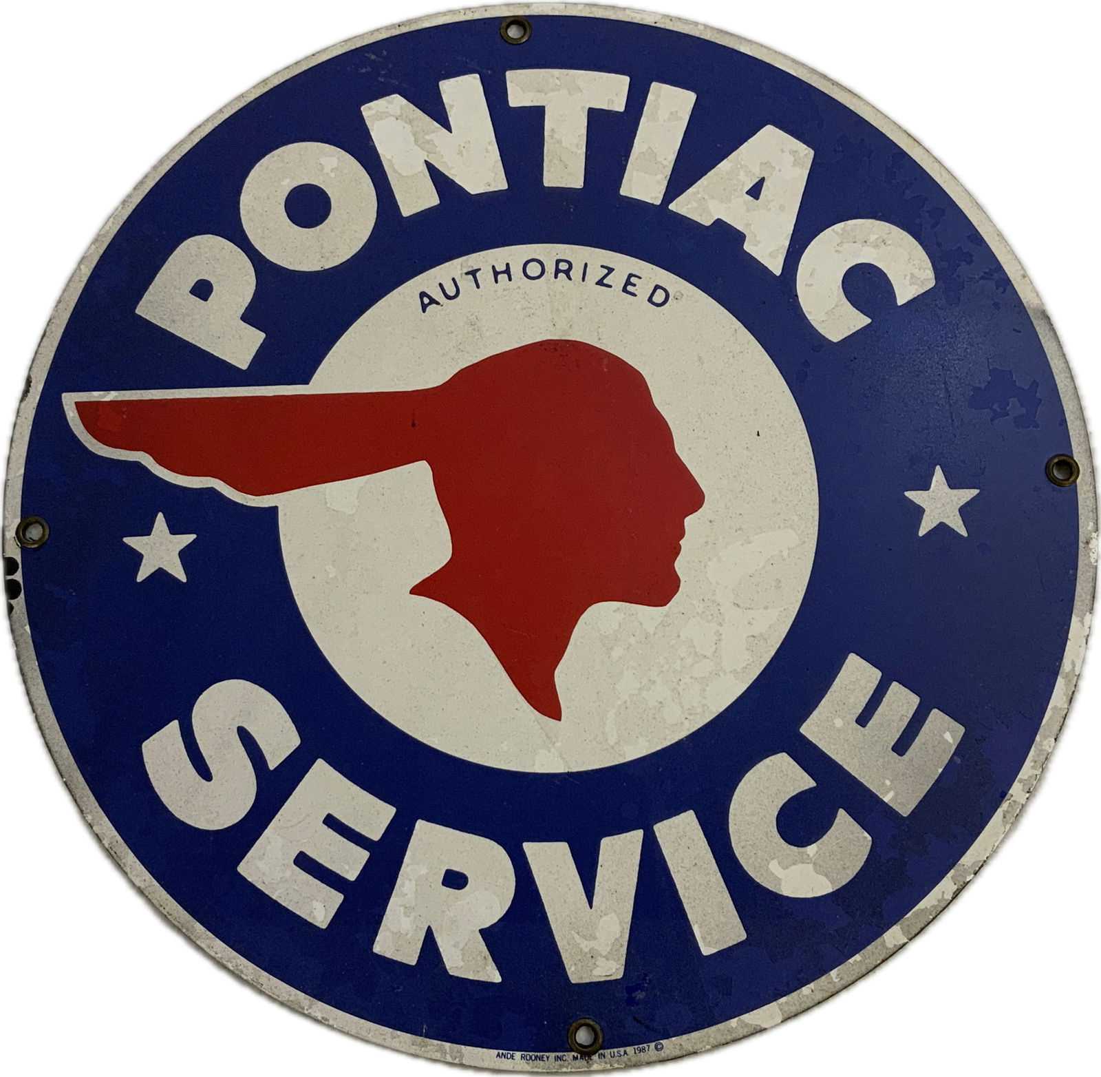 PONTIAC SERVICE METAL SIGN (1 of 2)