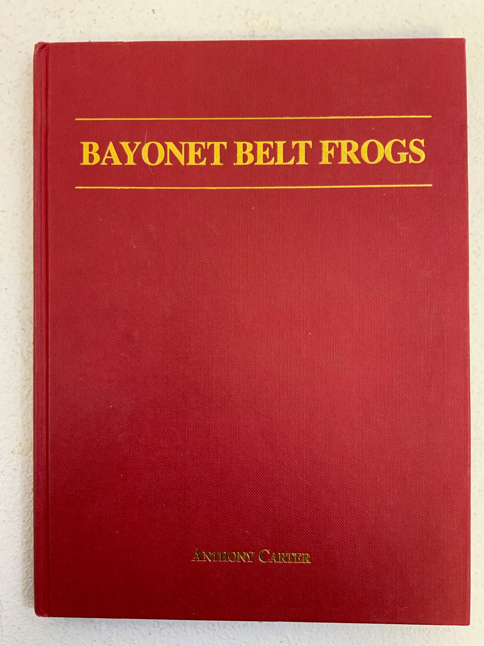 RARE BAYONET BELT FROGS BOOK: RARE BAYONET BELT FROGS BOOK