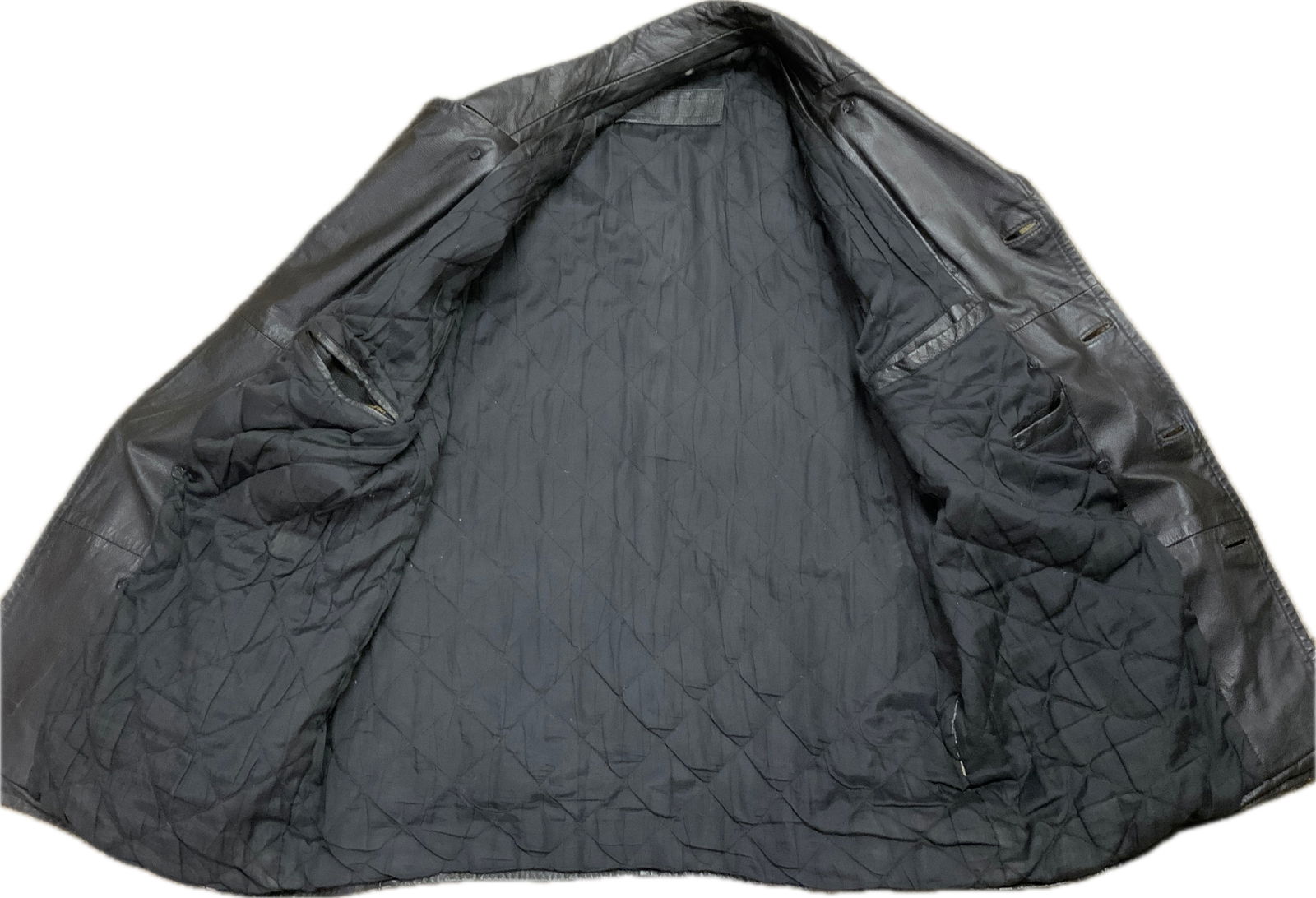 GERMAN NAVY BLACK LEATHER JACKET - 3