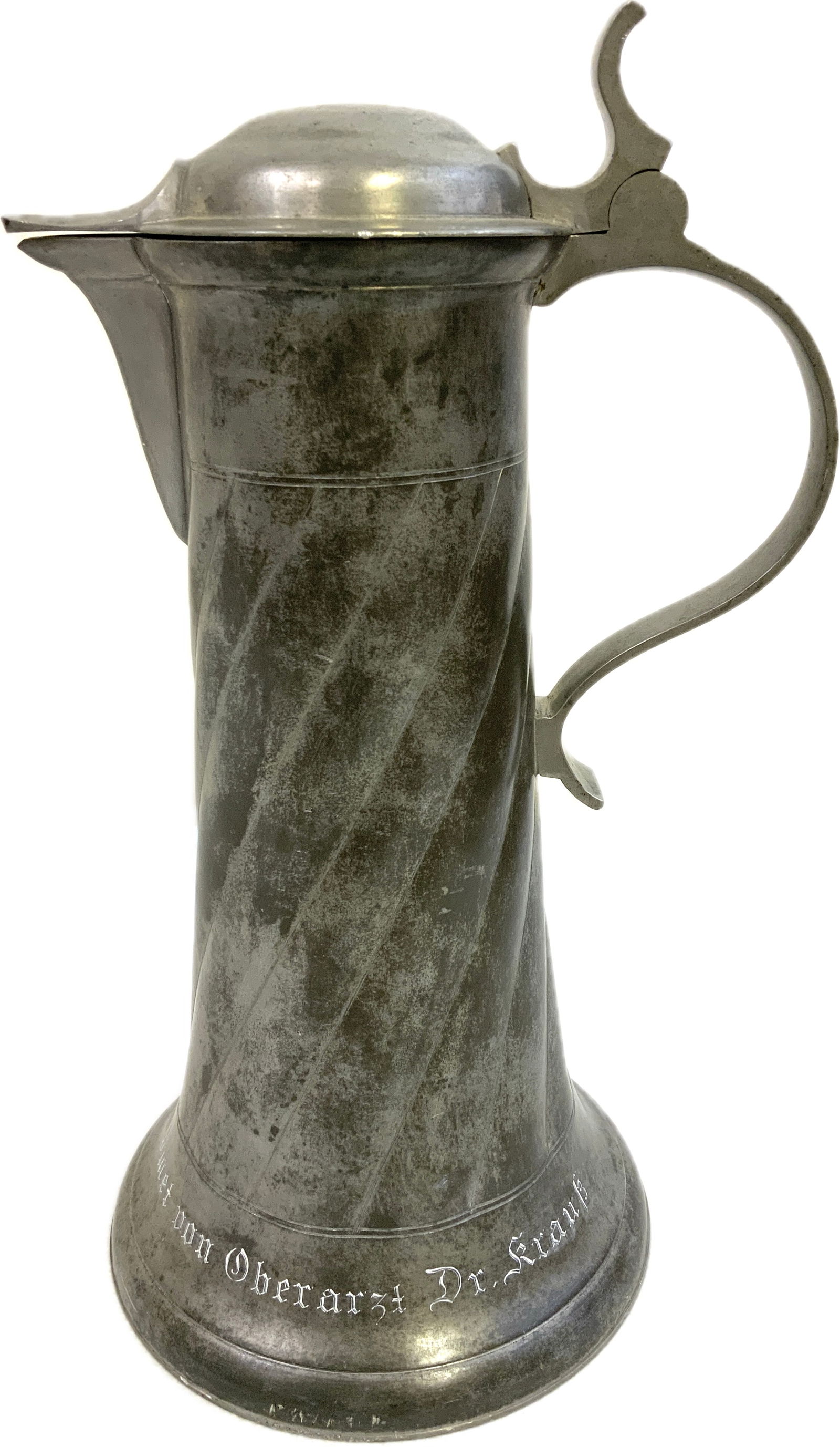 WWII GERMAN LARGE PAZER UNIT SENIOR PHYSICIAN DOCTOR DEDICATED BEER STEIN (1 of 10)