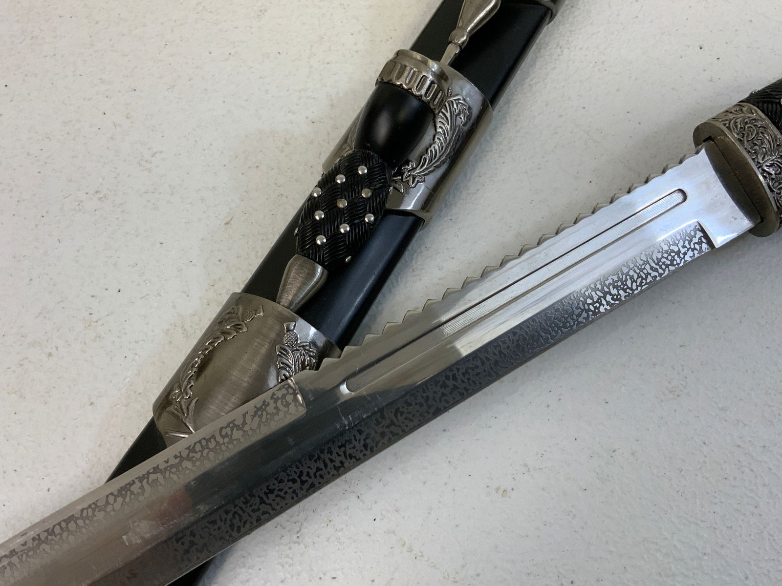 DECORATED BLADE SCOTTISH DIRK - 3