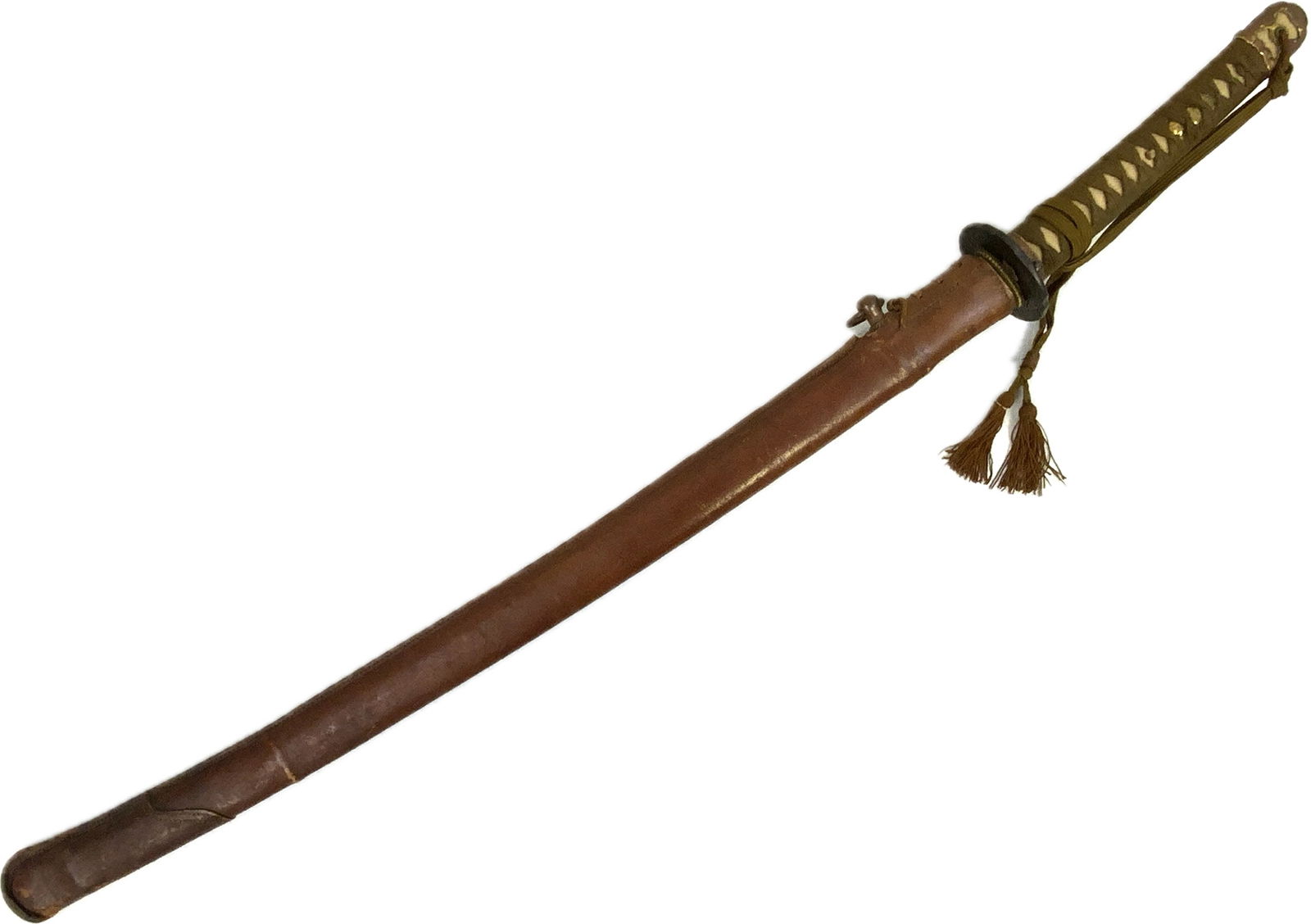 WWII IMPERIAL JAPANESE ARMY OFFICERS SAMURAI SWORD WITH ANTIQUE BLADE (1 of 20)