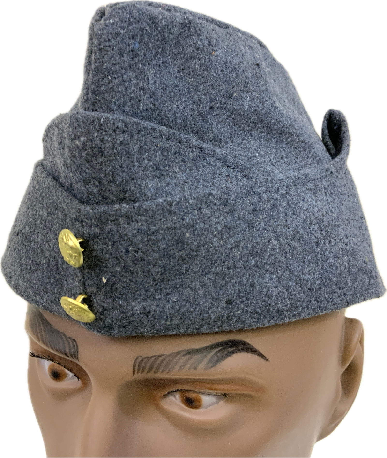 BRITISH WWII ROYAL AIR FORCE R.A.F. WOOL OVERSEAS CAP: BRITISH WWII ROYAL AIR FORCE R.A.F. WOOL OVERSEAS CAP. GREAT CONDITION.