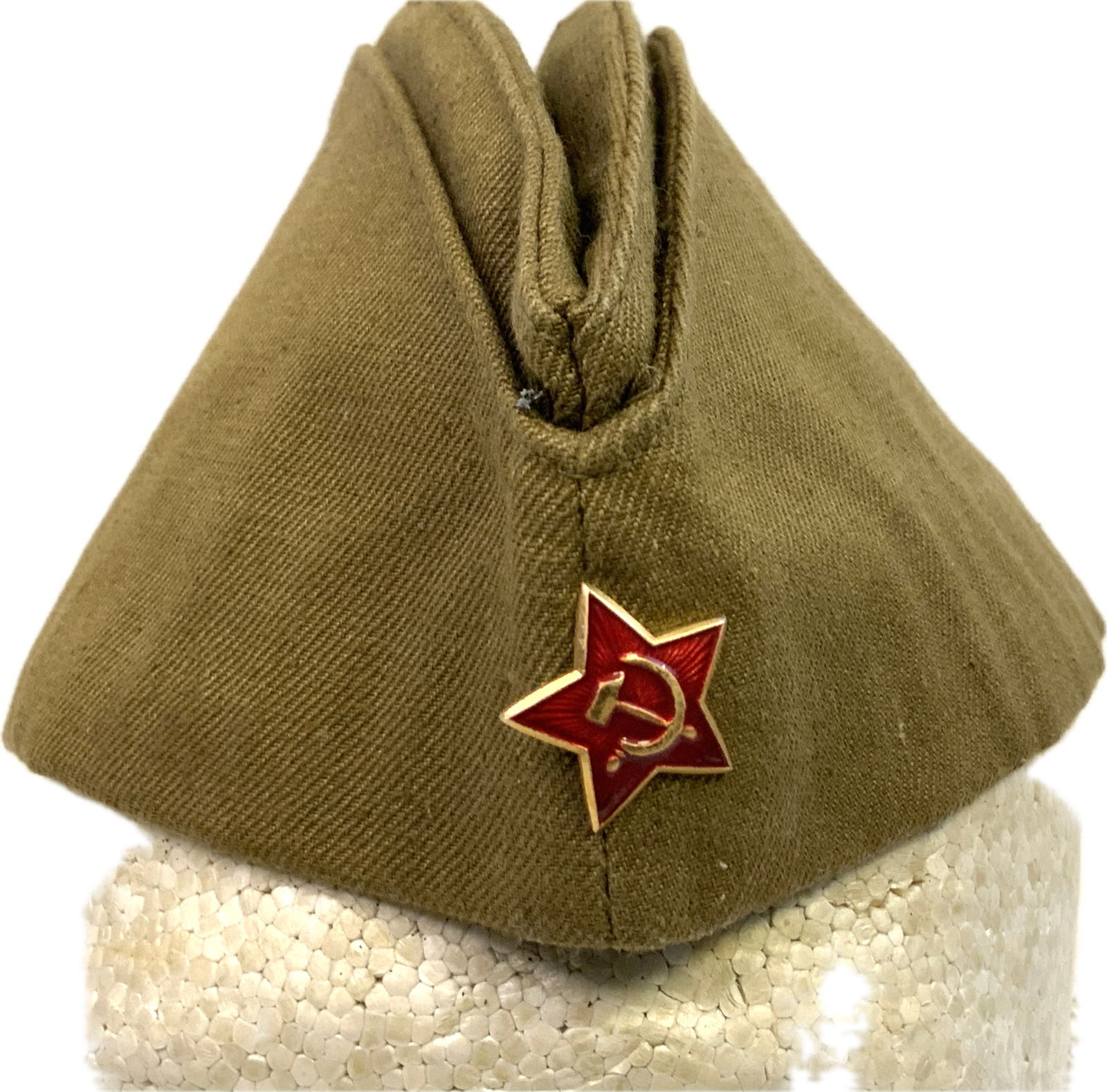 USSR SOVIET ARMY SOLDIRS PILOTKA CAP: USSR SOVIET ARMY SOLDIRS PILOTKA CAP. MANUFATURING STAMP INSIDE AND SIZE 60. GREAT OVERALL CONDITION.