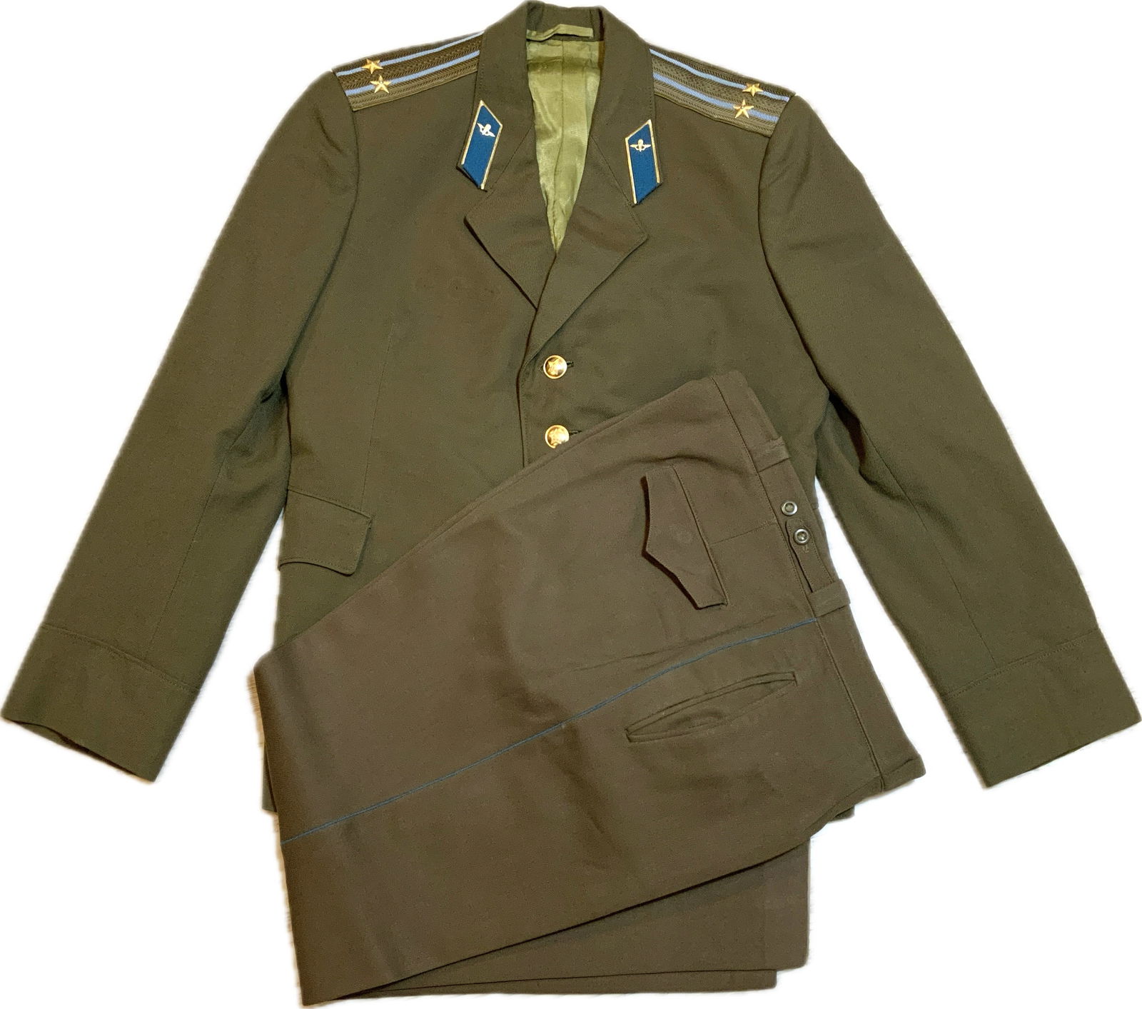 USSR PARATROOPER COLONEL UNIFORM TUNIC AND TROUSERS (1 of 5)