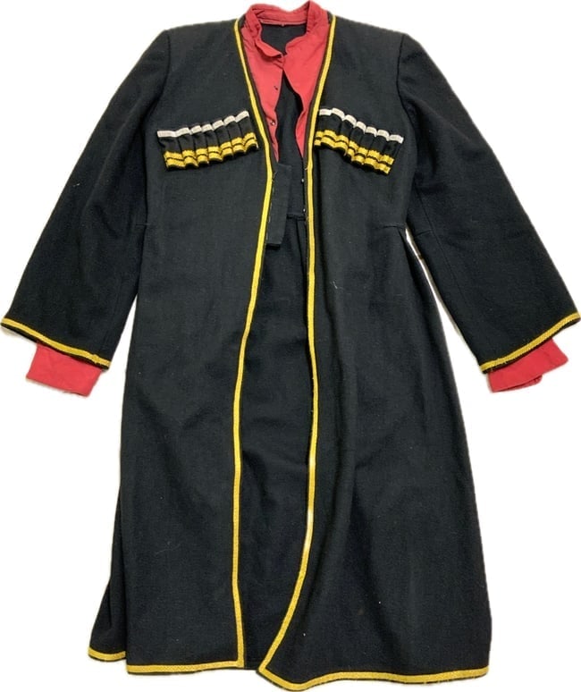 VINTAGE RUSSIAN COSSACK UNIFORM CHERKESKA: VINTAGE RUSSIAN COSSACK UNIFORM CHERKESKA.NICE WELL WORN EXAMPLE BUT STILL IN VERY GOOD CONDITION.