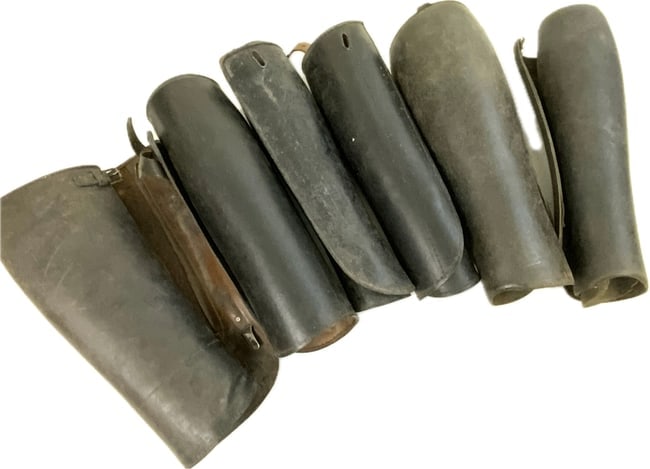 WWII GERMAN OFFICERS LOT OF LEATHER GAITERS: WWII GERMAN OFFICERS LOT OF LEATHER GAITERS
