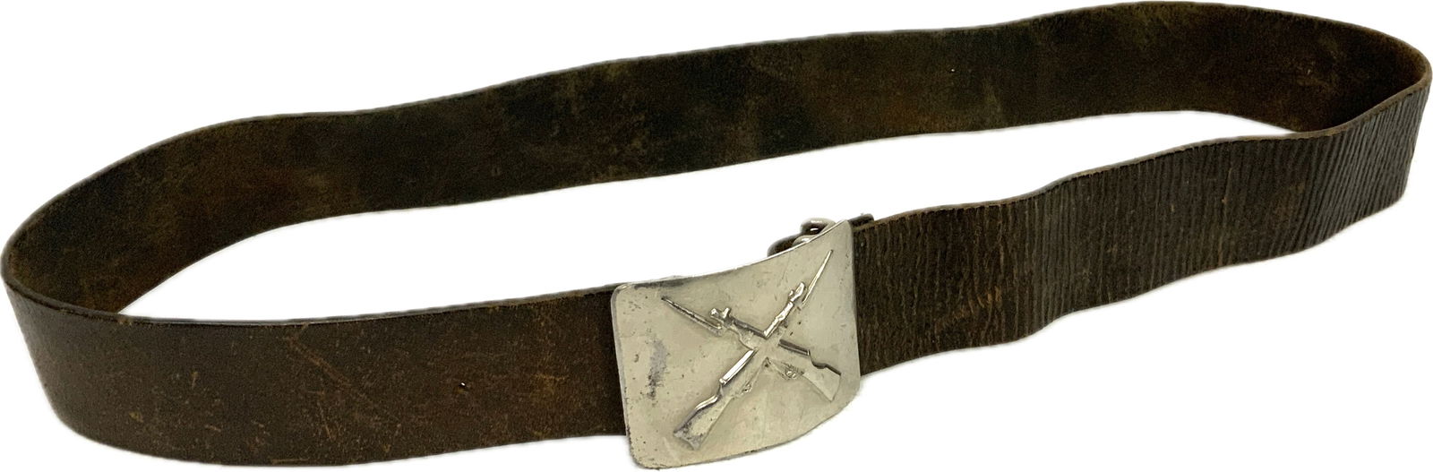 USSR WWII MILITARY GUARD VOKHR BELT WITH BUCKLE - PRISON GUARDS: USSR WWII MILITARY GUARD VOKHR BELT WITH BUCKLE - PRISON GUARDS. VERY RARE TO FIND. WELL USED GOOD CONDITION.